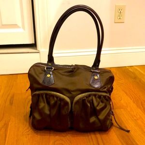 MZ Wallace Tote, Olive Green w/ Burgundy interior.